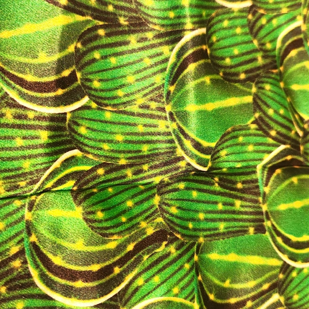 NWOT Cactus Print 100% Silk Wild Rag